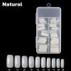 100pcs of natural color full cover nail tips