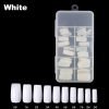100pcs of white color full cover nail tips