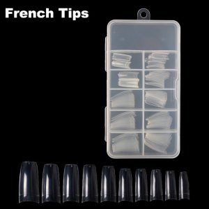 100pcs French Nail Tips in box