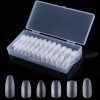 240pcs ultra-thin seamless frosted nail tips with box