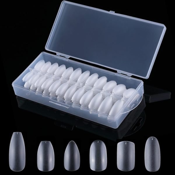 240pcs ultra-thin seamless frosted nail tips with box