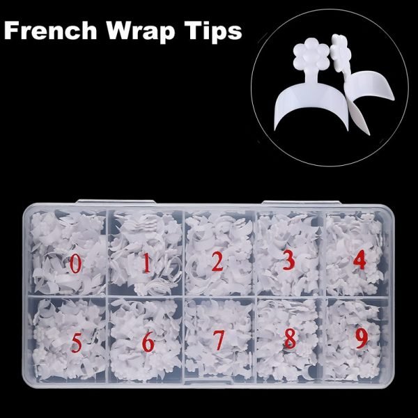 500PCS French Wrap Edge Nail Tips With Box