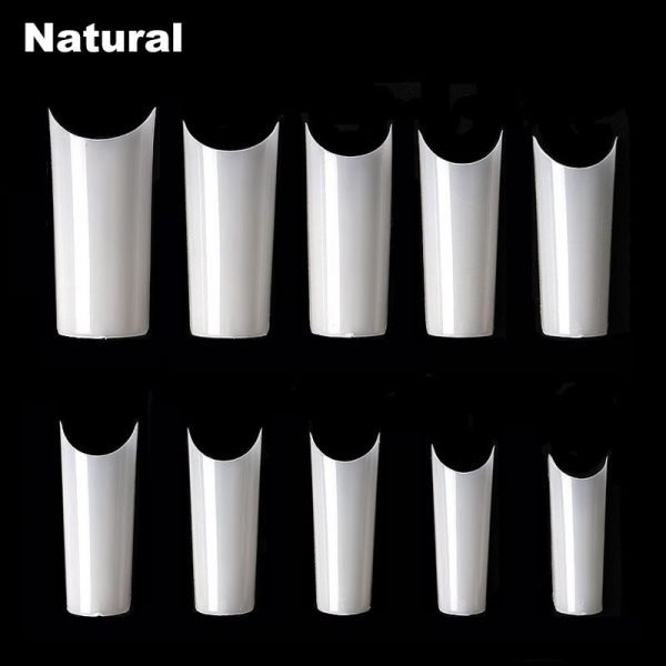 500pcs C Curve Well-less French Nail tips in natural
