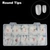 500pcs Round Shape Full Cover Nail Tips