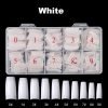 500pcs false French nail tips in white