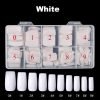 500pcs full cover false nail tips in white color