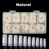 500pcs half cover false nail tips in natural