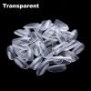 Artificial Oval Full Cover Nail Tips In transparent color