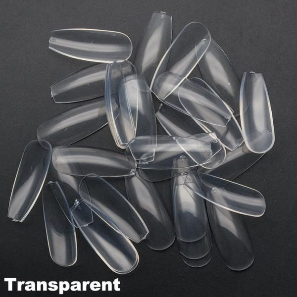 ballerina full cover tips in transparent color