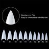 details of 500pcs Stiletto French Nail Tips In Box
