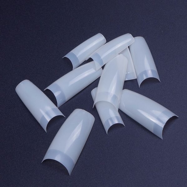 details of 500pcs false French nail tips in box