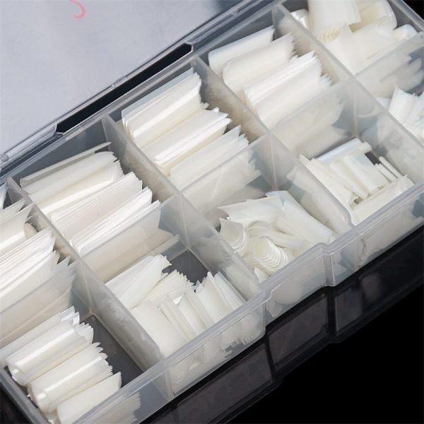 details of C Curve Well-less French Nail tips With Box-3