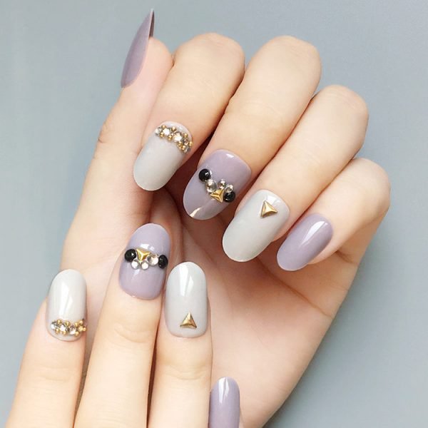 effect of round shape full cover tips