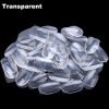 transparent round shape full cover nail tip