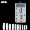 white color of 100pcs half cover nail tips