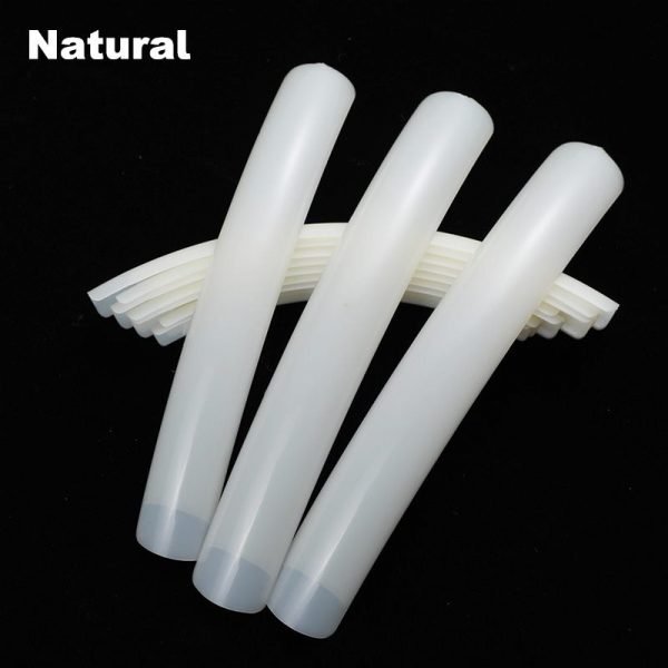10pcs per bag long salon nail tips in natural color