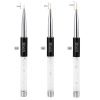 3 different sizes of Nail Art Liner Brush With Diamond Acrylic Handle