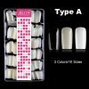 500PCS 5styles Ultra Thin Crease-Free Nail Tips With Box-TypeA
