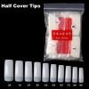 500pcs Artificial Half Cover Nail Tips In Bag