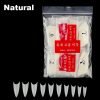 500pcs Artificial Stiletto French Nail Tips in natural