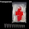 500pcs Artificial Stiletto French Nail Tips in transparent