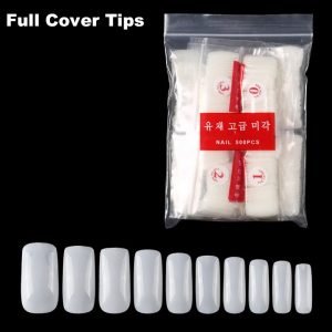 500pcs Full Cover Nail Tips in bag