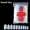 500pcs Round Shape Full Cover Nail Tips In Bag