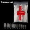 500pcs oval shape full cover nail tips in transparent