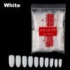 500pcs oval shape full cover nail tips in white