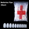500pcs short ballerina full cover nail tips