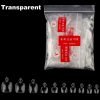 600pcs False Full Cover Toe Tips in transparent color
