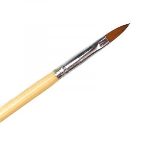 Acrylic Nail Brush With Natural Wooden Handle