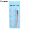 Champagne of Double-Ended Nail Gradient Shading Pen With 4 Replacement Sponge Head