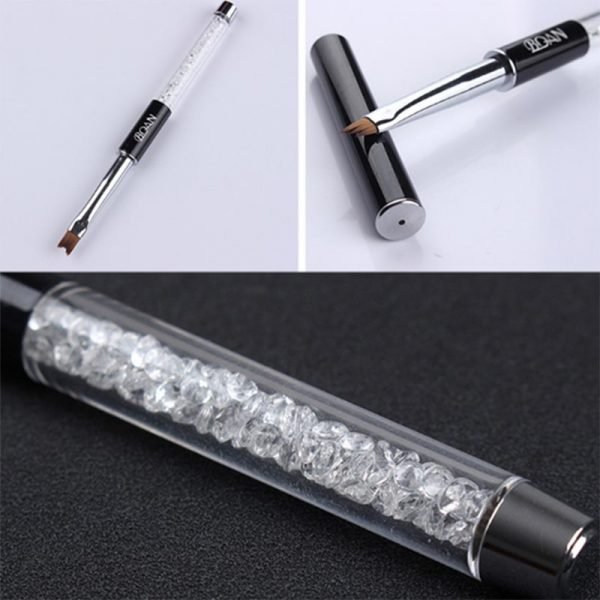 Detail of 8 Types Crystal Acrylic Handle Nail Art Brush One Stroke Flower Painting Petal Brush-2