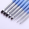 Detail of 8 Types Gradient Color Wooden Handle Nail Art Brush-2