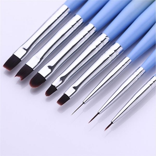 Detail of 8 Types Gradient Color Wooden Handle Nail Art Brush-2