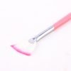 Detail of Fan-shaped Foundation Brush Glitter Powder Brush With Wooden Handle-2