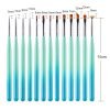 Detail of Multi-functional 13 Types Gradient Color Wooden Handle Nail Art Brush-2