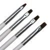 Different Sizes of Gel Nail Brush With White Wooden Handle-2
