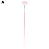 Fan-shaped Foundation Brush Glitter Powder Brush With Pink Wooden Handle