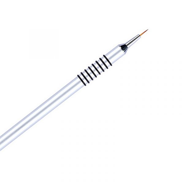 Nail Detail Liner Brush With Alloy Handle and Circles
