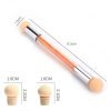 Size of Double-Ended Nail Gradient Shading Pen With 4 Replacement Sponge Head