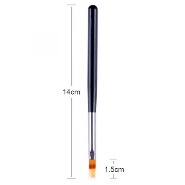Size of Nail Art Gradient Color Painting Brush With Black Handle