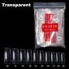 Transparent Artificial Half Cover Nail Tips In bag
