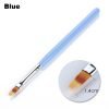 blue of Three Colors Wooden Handle Nail Gradient Painting Brush