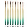 detail of Gradient Color Wood Handle 3D Flower Painting Ombre Nail Art Brushes-2