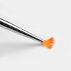 detail of Nail Art Fan Shape Gradient Color Brush With Long Red Wood Handle-2