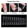 details of 504PCS 5styles Ultra Thin Crease-Free Semi-Frosted Nail Tips With Box-5