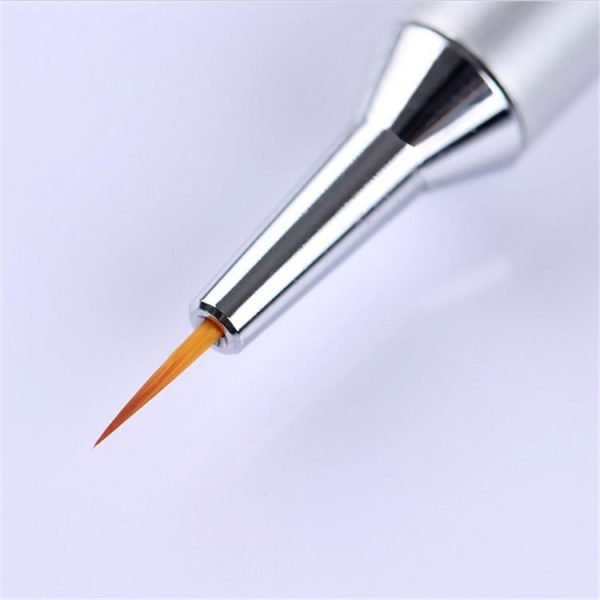 details of Nail Detail Liner Brush With Alloy Handle and Circles-3