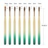 length of Gradient Color Wood Handle 3D Flower Painting Ombre Nail Art Brushes